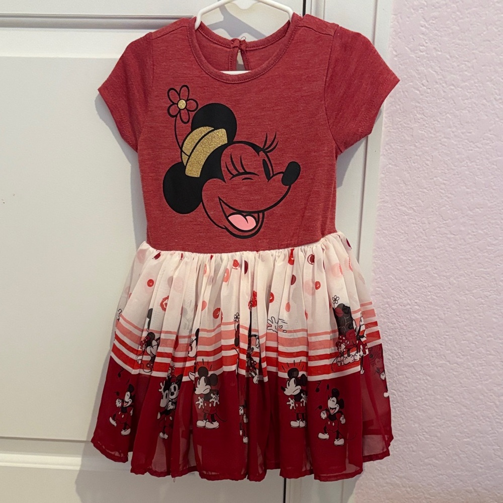 Disney Minnie Mouse Red and Cream Dress